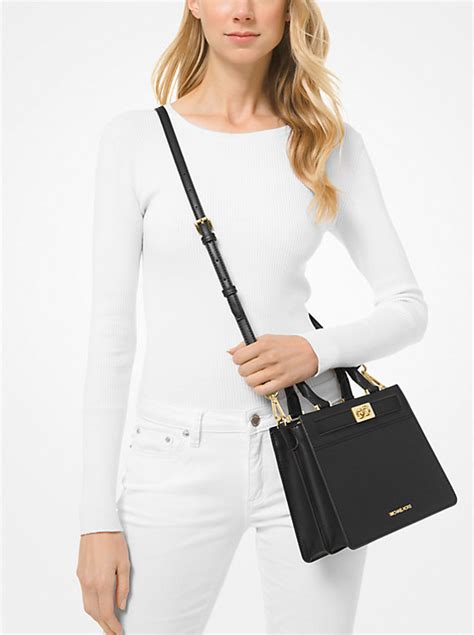 tatiana medium satchel michael kors|Michael Kors Tatiana Medium Leather Satchel .